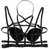 Women's Body Chest Harness / Fetish Lingerie Crop Top Fashion / Strappy Pentagram Bra Top - EVE's SECRETS