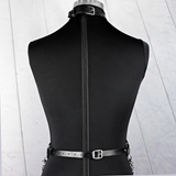 Women's Bondage Garter Belts With Chains / PU Leather Sexy Body Harness in Fetish Theme - EVE's SECRETS