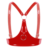 Women's Brassiere With Open Cups / Sexy Lingerie With Adjustable Shoulder Straps / Wet Look Bra - EVE's SECRETS