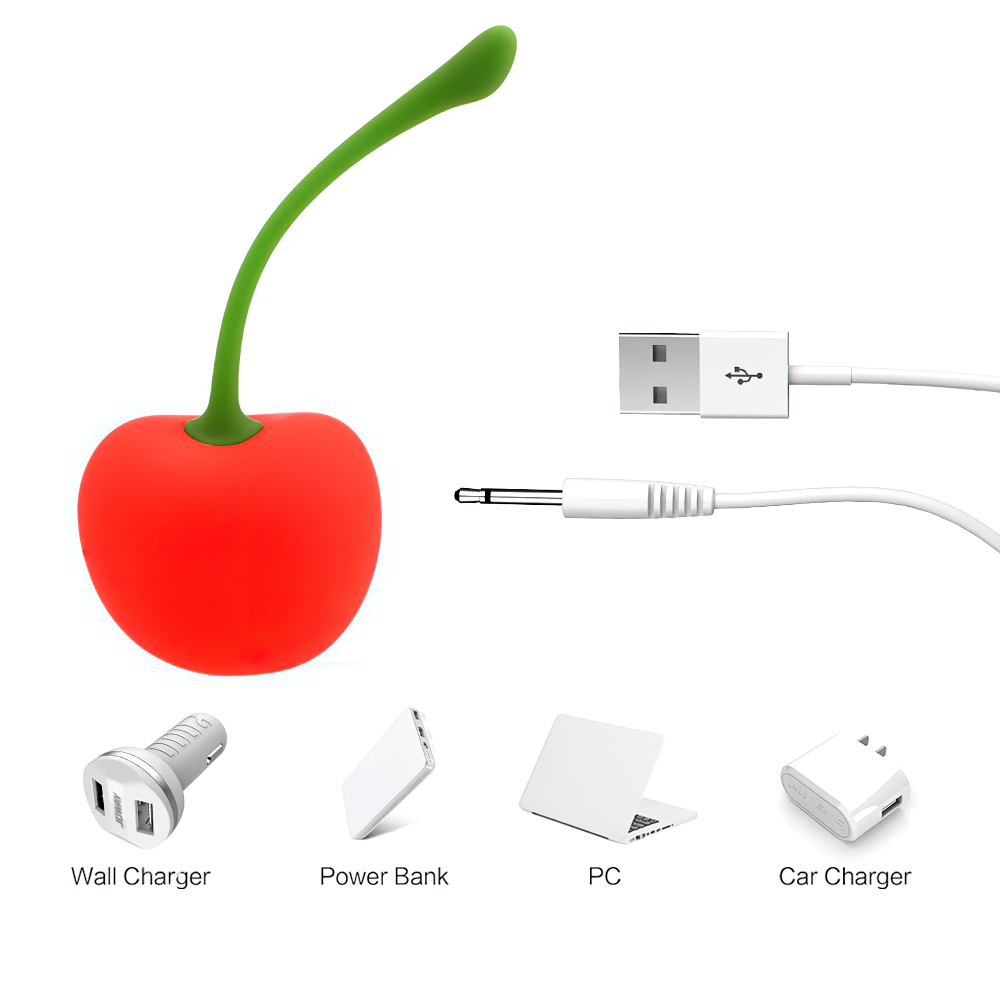 Women's Cherry Design G-Spot Masagger / Female Egg Vibrator / Fruit Clitoral Masturbator - EVE's SECRETS