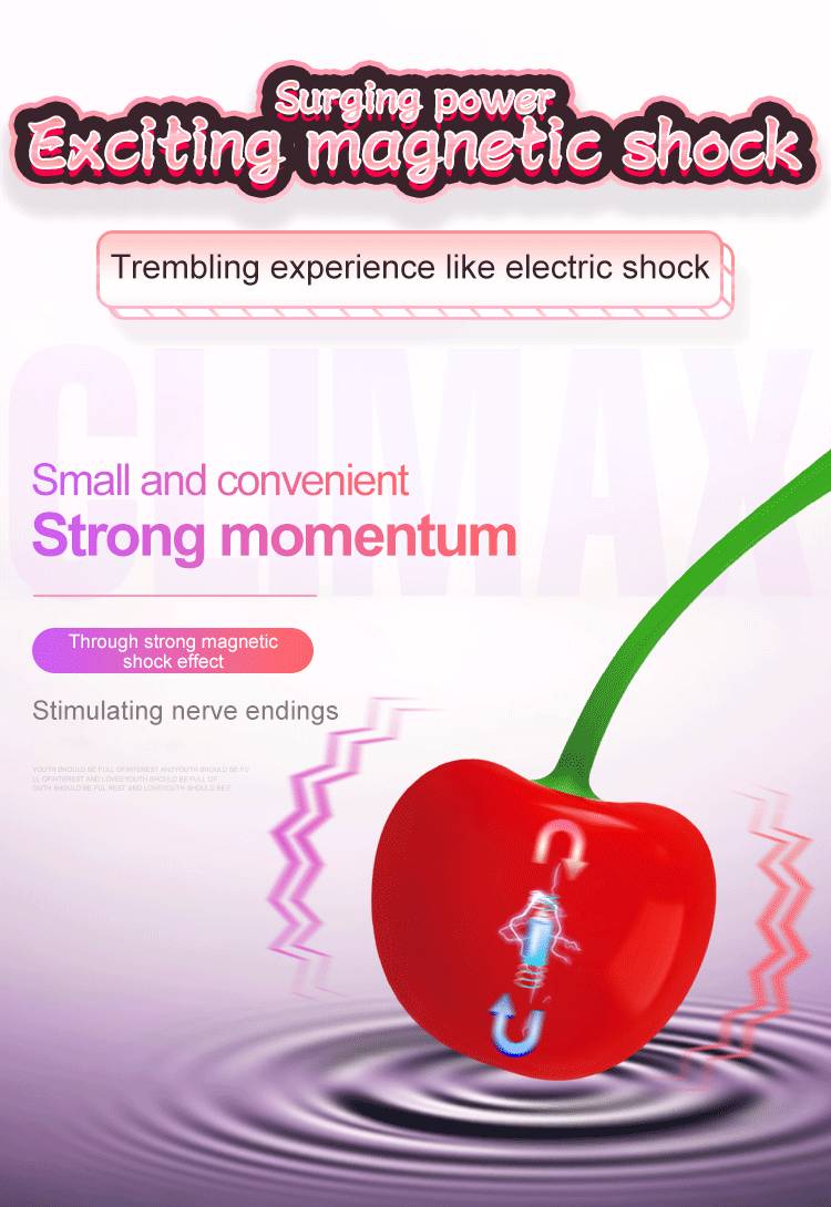 Women's Cherry Design G-Spot Masagger / Female Egg Vibrator / Fruit Clitoral Masturbator - EVE's SECRETS