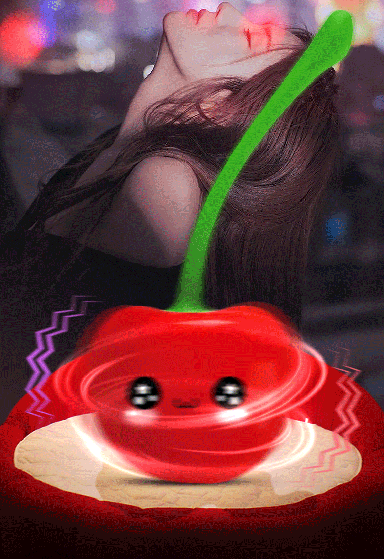 Women's Cherry Design G-Spot Masagger / Female Egg Vibrator / Fruit Clitoral Masturbator - EVE's SECRETS
