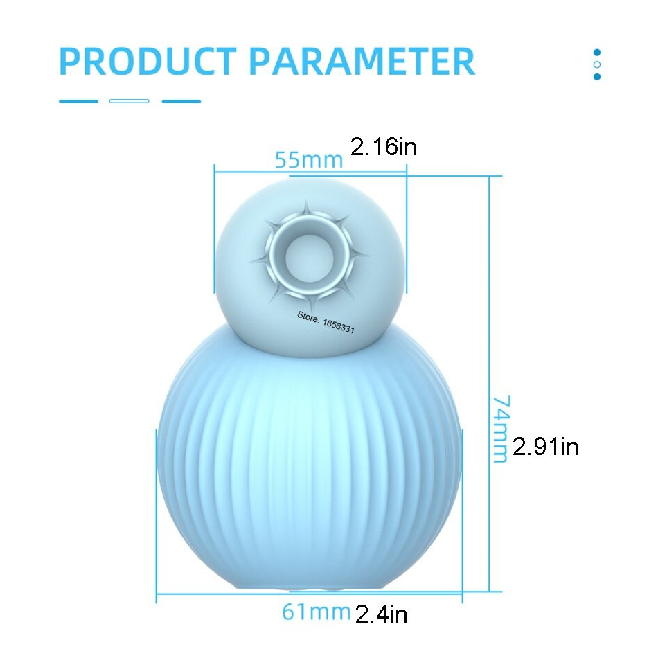 Women's Clitoral Sucking Vibrator / Blue Female Clit Massager / Sex Toys For Stimulation - EVE's SECRETS