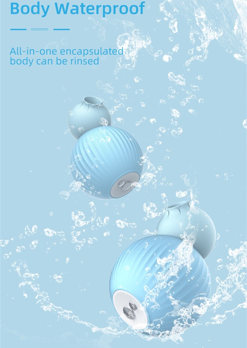 Women's Clitoral Sucking Vibrator / Blue Female Clit Massager / Sex Toys For Stimulation - EVE's SECRETS