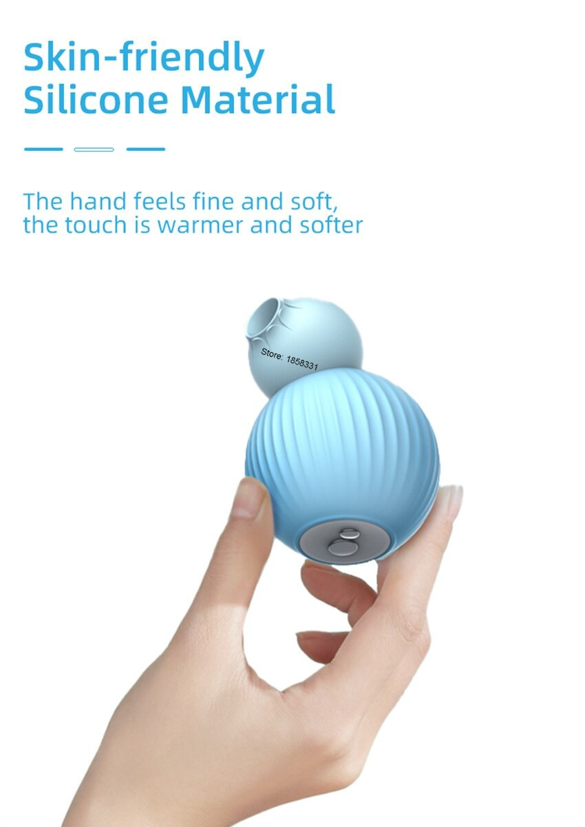 Women's Clitoral Sucking Vibrator / Blue Female Clit Massager / Sex Toys For Stimulation - EVE's SECRETS