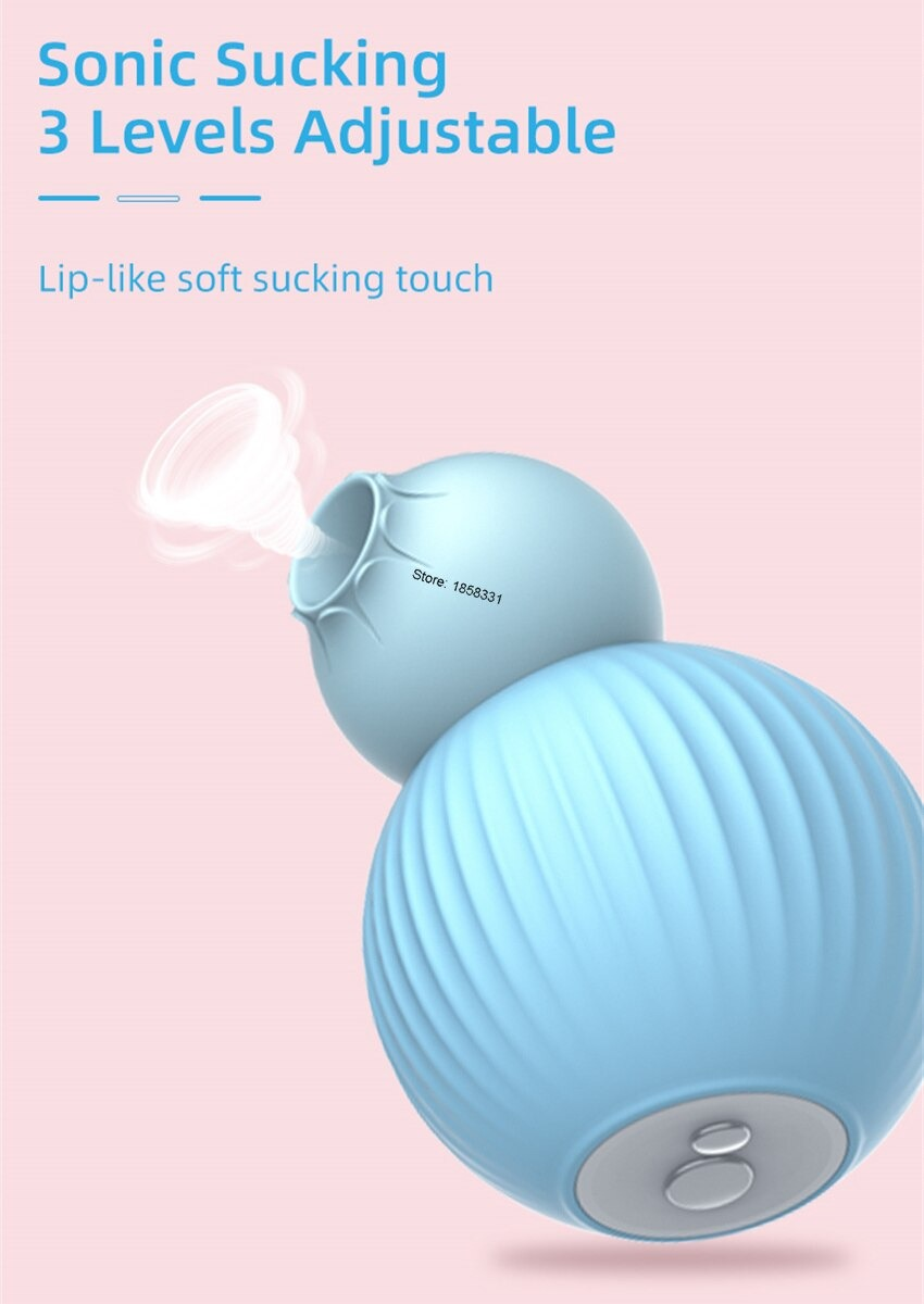 Women's Clitoral Sucking Vibrator / Blue Female Clit Massager / Sex Toys For Stimulation - EVE's SECRETS