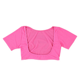 Women's Crop Top For Belly Dance / Adult Mesh See Through Clothing With Short Sleeve - EVE's SECRETS
