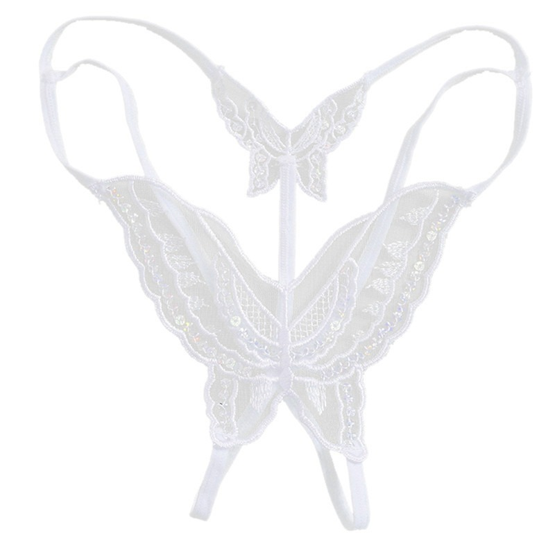 Women's Erotic Butterfly Panties / Low-Waist Strappy Thong Panty / Ladies' Sexy Underwear - EVE's SECRETS