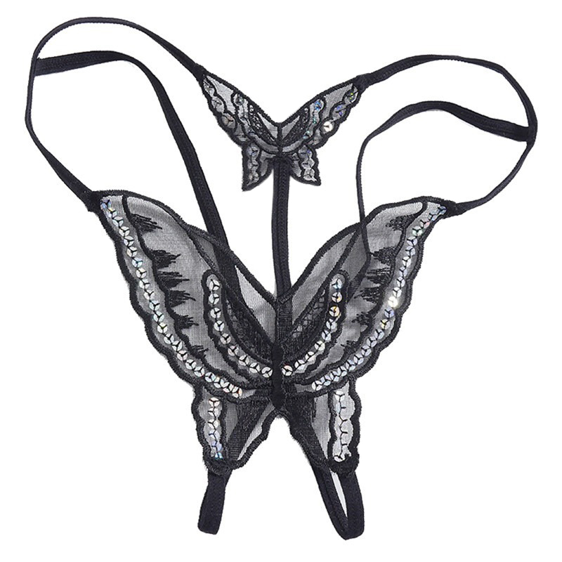 Women's Erotic Butterfly Panties / Low-Waist Strappy Thong Panty / Ladies' Sexy Underwear - EVE's SECRETS