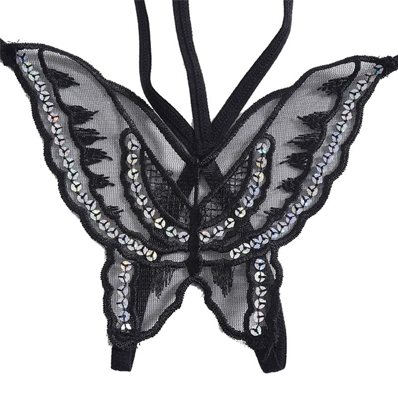 Women's Erotic Butterfly Panties / Low-Waist Strappy Thong Panty / Ladies' Sexy Underwear - EVE's SECRETS