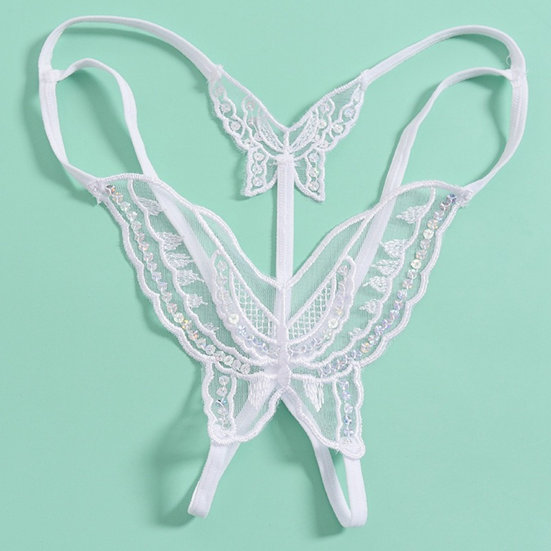 Women's Erotic Butterfly Panties / Low-Waist Strappy Thong Panty / Ladies' Sexy Underwear - EVE's SECRETS