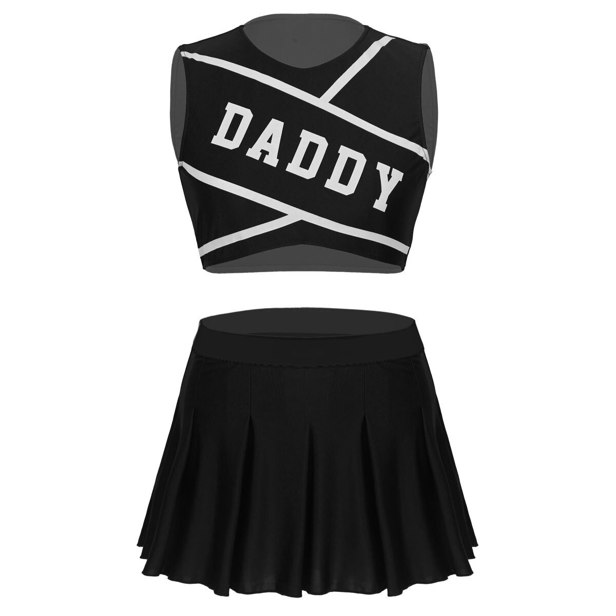Women's Erotic Costume Cheerleader / Sexy Set Costume / Crop Top and Mini Skirt - EVE's SECRETS