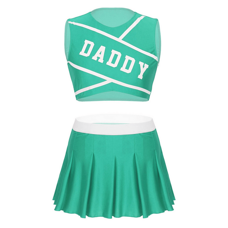 Women's Erotic Costume Cheerleader / Sexy Set Costume / Crop Top and Mini Skirt - EVE's SECRETS