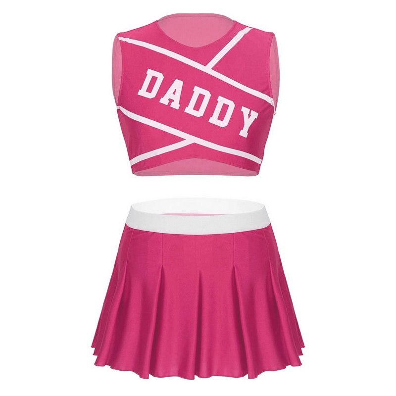 Women's Erotic Costume Cheerleader / Sexy Set Costume / Crop Top and Mini Skirt - EVE's SECRETS