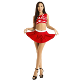 Women's Erotic Costume Cheerleader / Sexy Set Costume / Crop Top and Mini Skirt - EVE's SECRETS