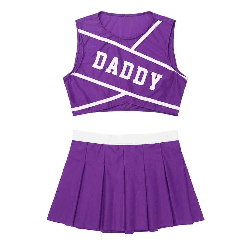 Women's Erotic Costume Cheerleader / Sexy Set Costume / Crop Top and Mini Skirt - EVE's SECRETS