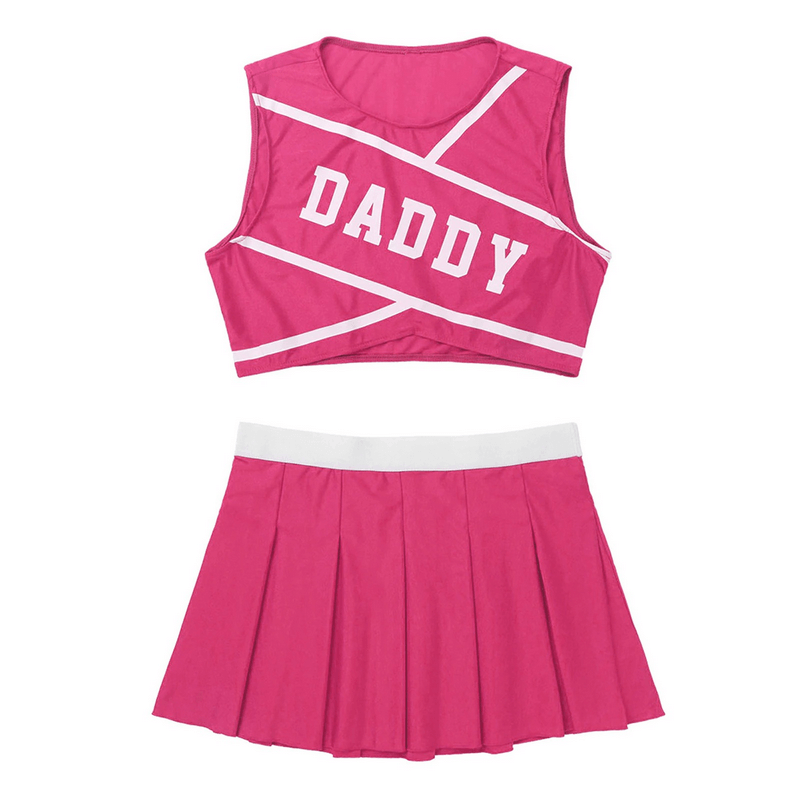 Women's Erotic Costume Cheerleader / Sexy Set Costume / Crop Top and Mini Skirt - EVE's SECRETS