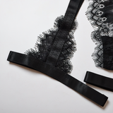 Women's Erotic Hollow Out Lingerie Underwear / Female Push Up Lace Bra Lingerie Set - EVE's SECRETS
