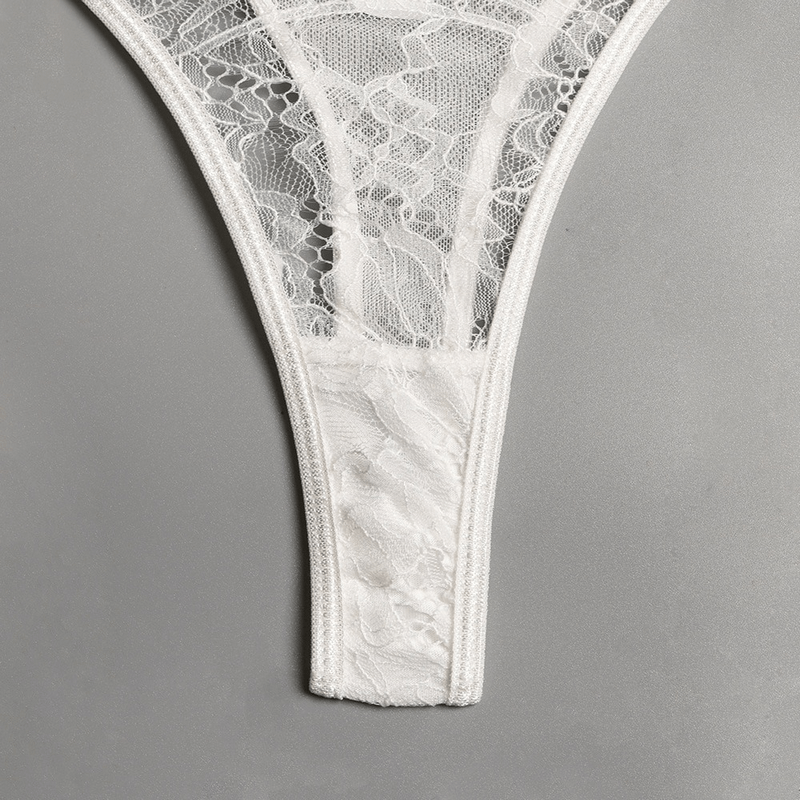 Women's Erotic Hollow Out Transparent Lingerie / Sexy Lady's Bra and Panty Exotic Underwear - EVE's SECRETS