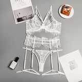 Women's Erotic Hollow Out Transparent Lingerie / Sexy Lady's Bra and Panty Exotic Underwear - EVE's SECRETS