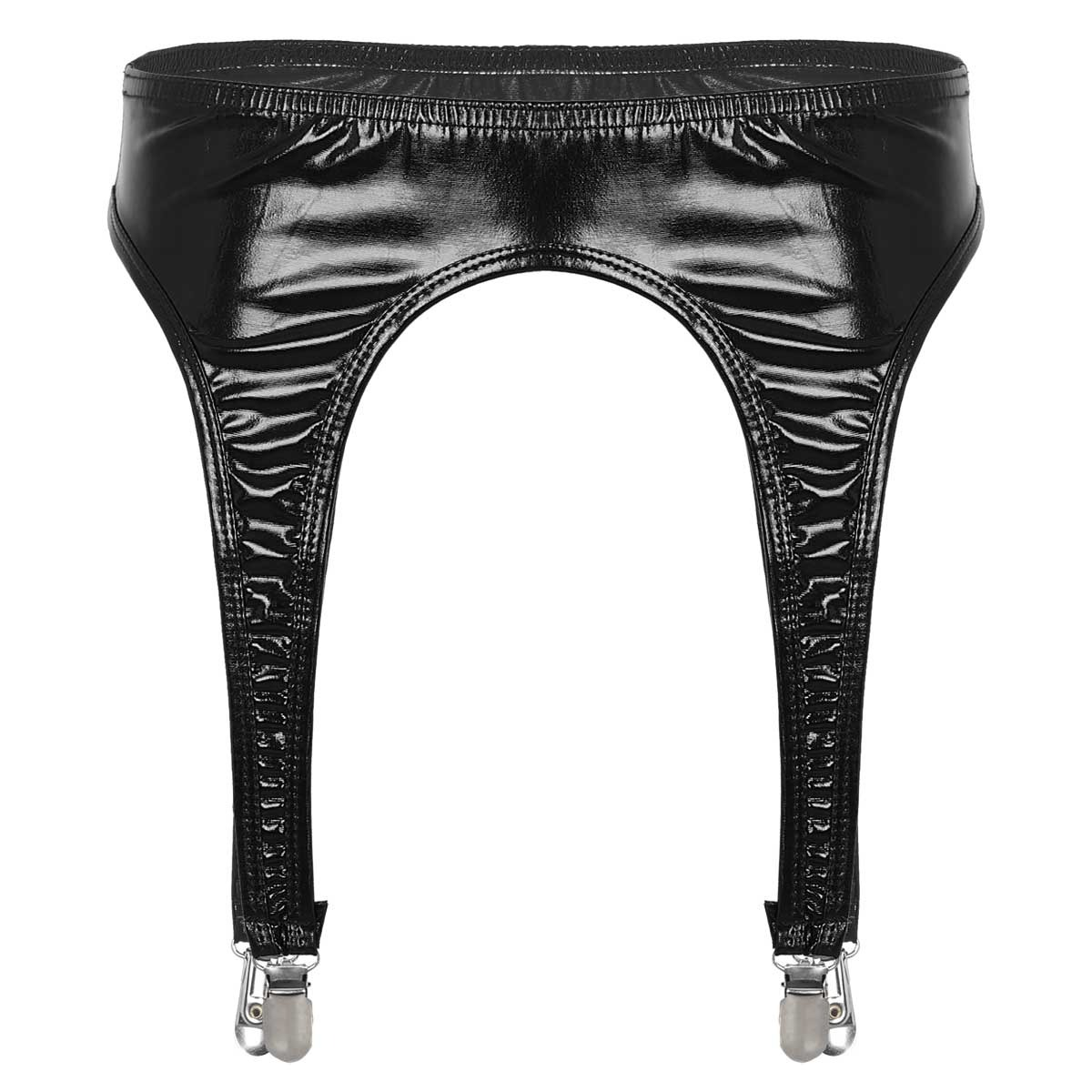 Women's Erotic Shiny Sexy Garter / Adult Underwear with Duck-Mouth Clips - EVE's SECRETS