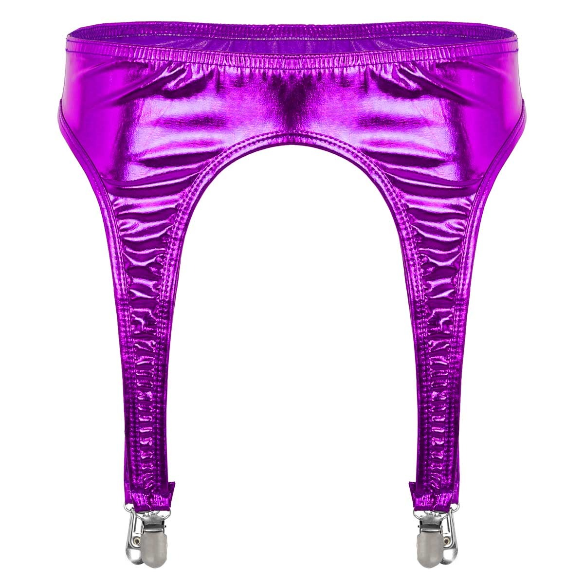 Women's Erotic Shiny Sexy Garter / Adult Underwear with Duck-Mouth Clips - EVE's SECRETS