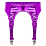 Women's Erotic Shiny Sexy Garter / Adult Underwear with Duck-Mouth Clips - EVE's SECRETS