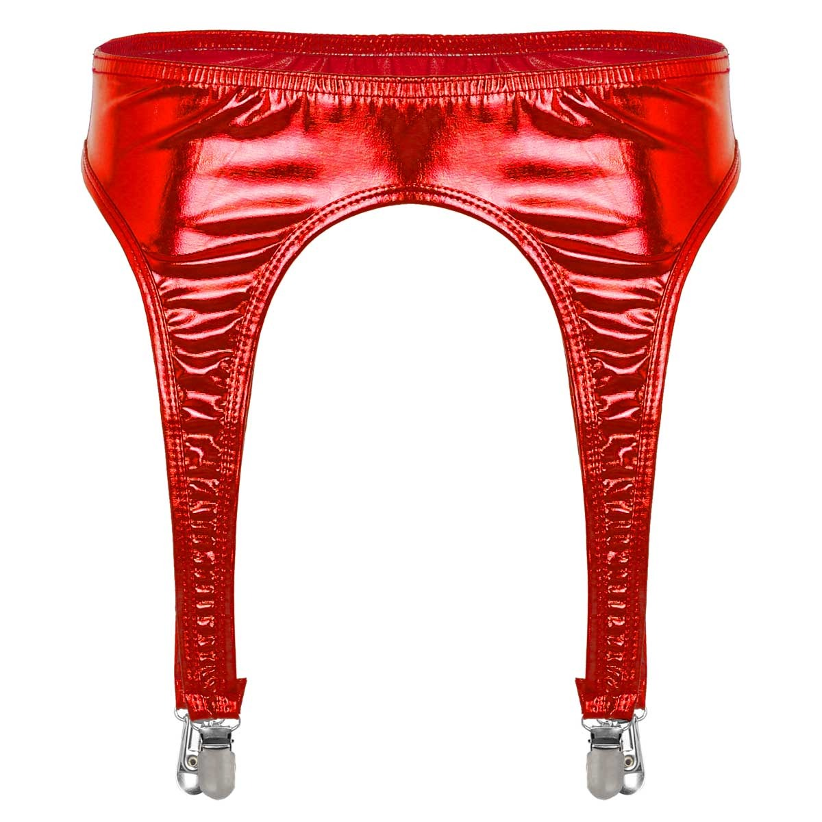 Women's Erotic Shiny Sexy Garter / Adult Underwear with Duck-Mouth Clips - EVE's SECRETS