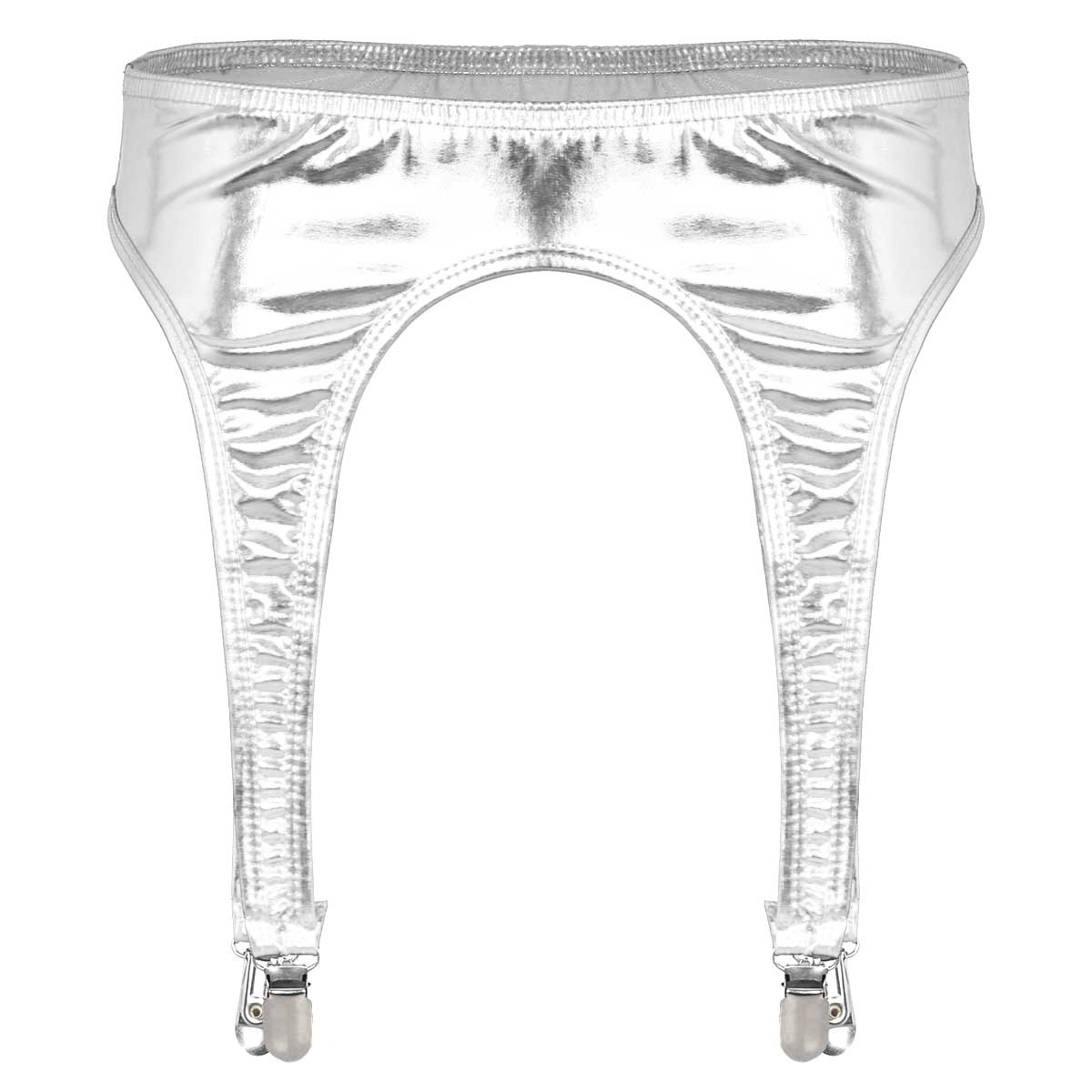 Women's Erotic Shiny Sexy Garter / Adult Underwear with Duck-Mouth Clips - EVE's SECRETS