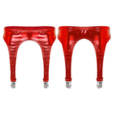 Women's Erotic Shiny Sexy Garter / Adult Underwear with Duck-Mouth Clips - EVE's SECRETS