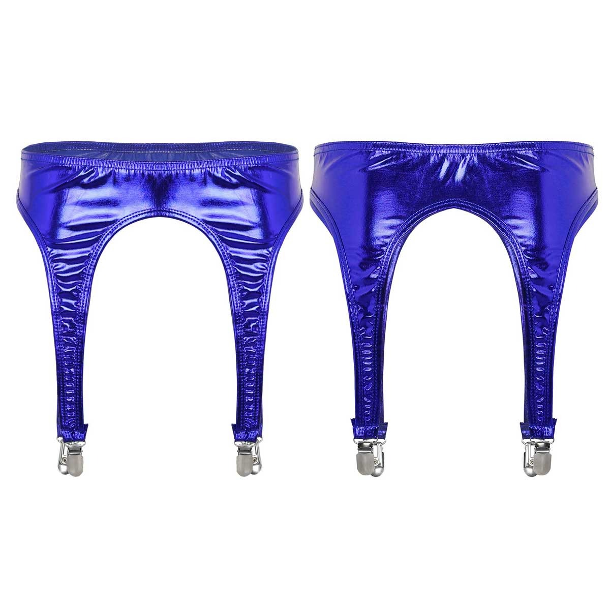 Women's Erotic Shiny Sexy Garter / Adult Underwear with Duck-Mouth Clips - EVE's SECRETS