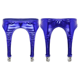Women's Erotic Shiny Sexy Garter / Adult Underwear with Duck-Mouth Clips - EVE's SECRETS