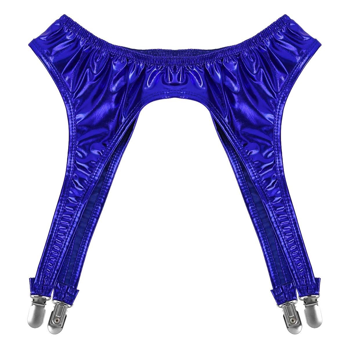 Women's Erotic Shiny Sexy Garter / Adult Underwear with Duck-Mouth Clips - EVE's SECRETS