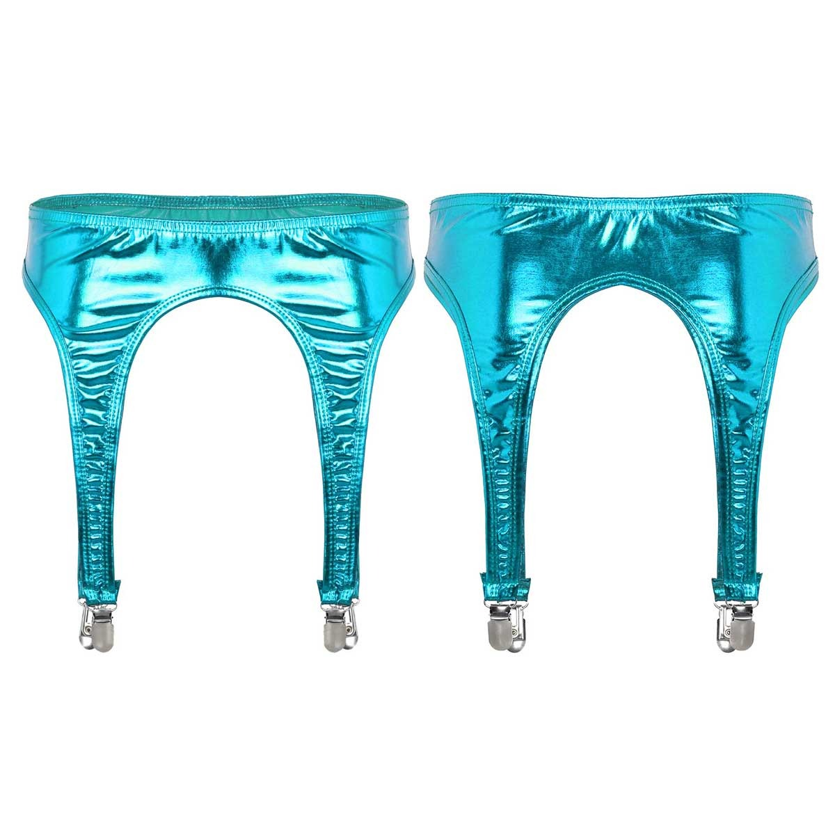 Women's Erotic Shiny Sexy Garter / Adult Underwear with Duck-Mouth Clips - EVE's SECRETS