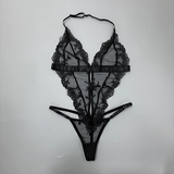 Women's Erotic Transparent Teddies Bodysuit / Female Exotic Halter Costume Outfit - EVE's SECRETS