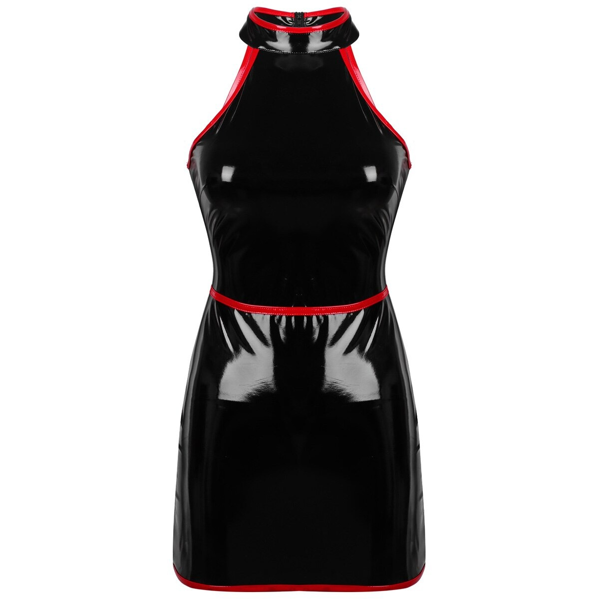 Women's Fashion Wet Look Dress / PU Leather Bodycon Dress / Sexy Black Outfits - EVE's SECRETS