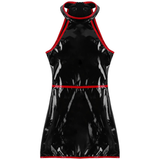 Women's Fashion Wet Look Dress / PU Leather Bodycon Dress / Sexy Black Outfits - EVE's SECRETS