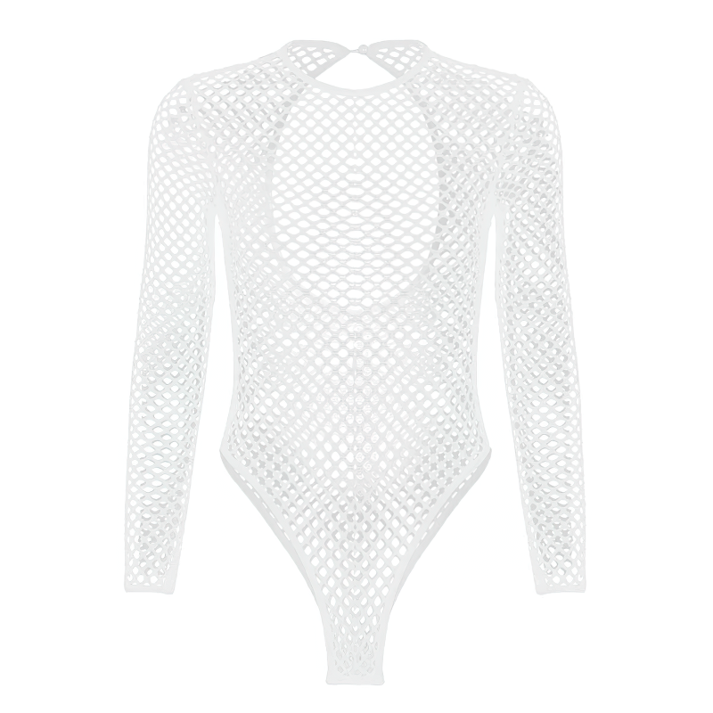 Women's Fishnet Evening Party Catsuit / Sexy Lingerie Bodysuit / Ladies Leotard Jumpsuit - EVE's SECRETS
