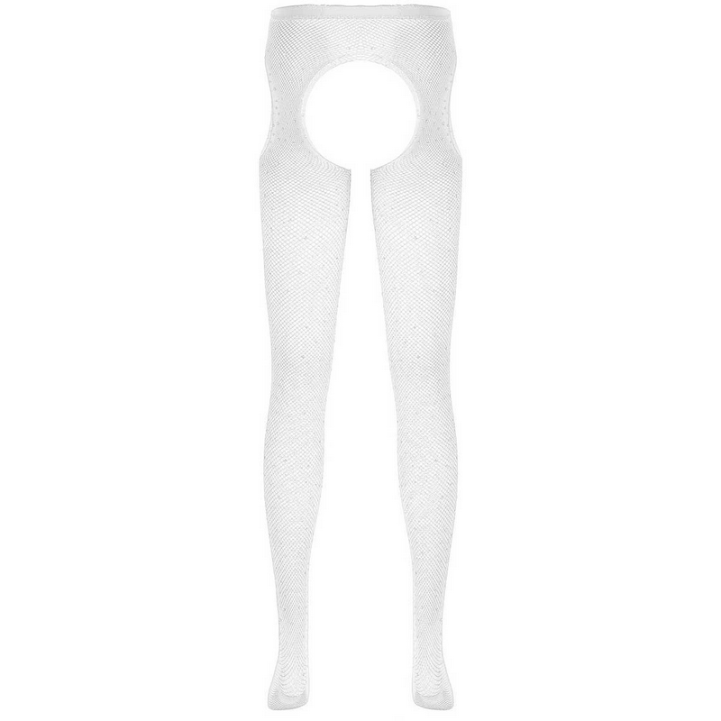 Womens Fishnet Fetish Clubwear / Cut Out Footed Apparel / Sexy Party Pantyhose - EVE's SECRETS