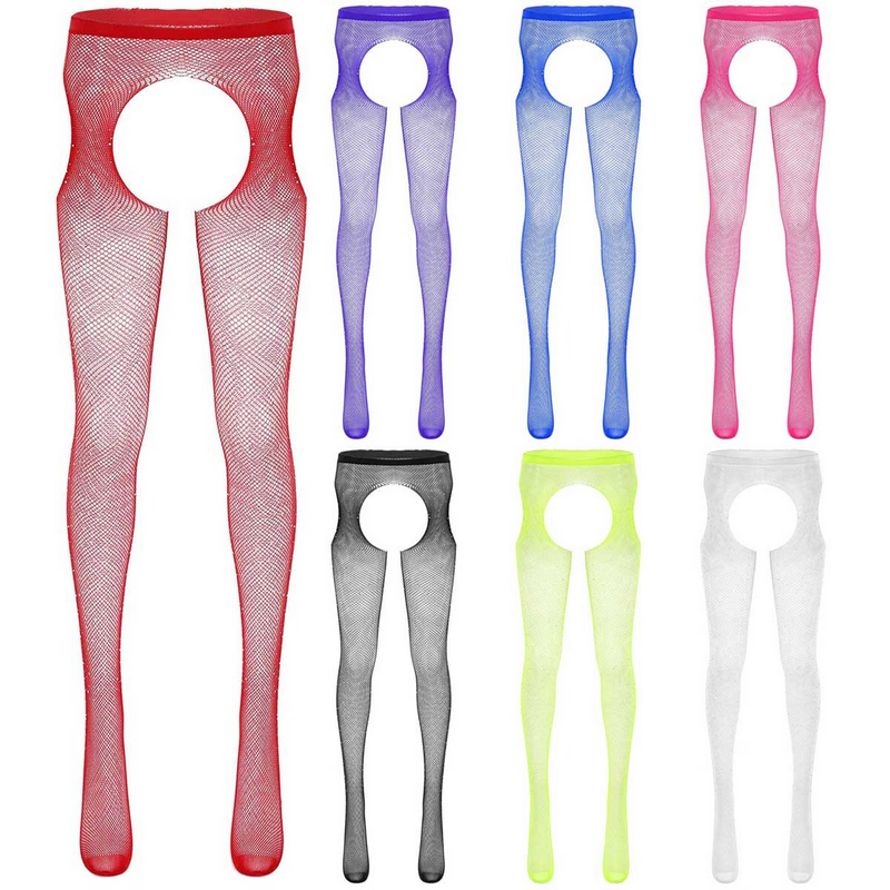 Womens Fishnet Fetish Clubwear / Cut Out Footed Apparel / Sexy Party Pantyhose - EVE's SECRETS