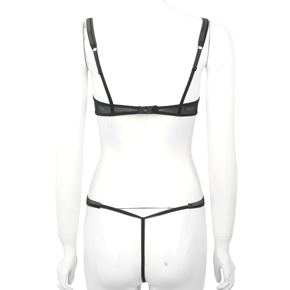 Women's Floral Lace Open Cup T-Back Bodysuit / Erotic Lingerie Nightwear for Lady - EVE's SECRETS
