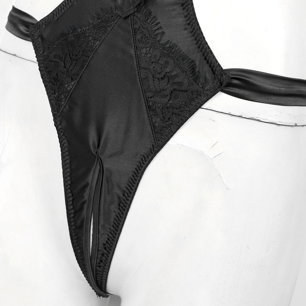 Women's Floral Lace Open Cup T-Back Bodysuit / Erotic Lingerie Nightwear for Lady - EVE's SECRETS