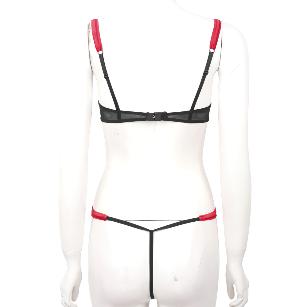 Women's Floral Lace Open Cup T-Back Bodysuit / Erotic Lingerie Nightwear for Lady - EVE's SECRETS