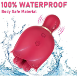 Women's Flowers Style Clitoral Vibrator / Female Silicone Massager with Rotating Heads - EVE's SECRETS