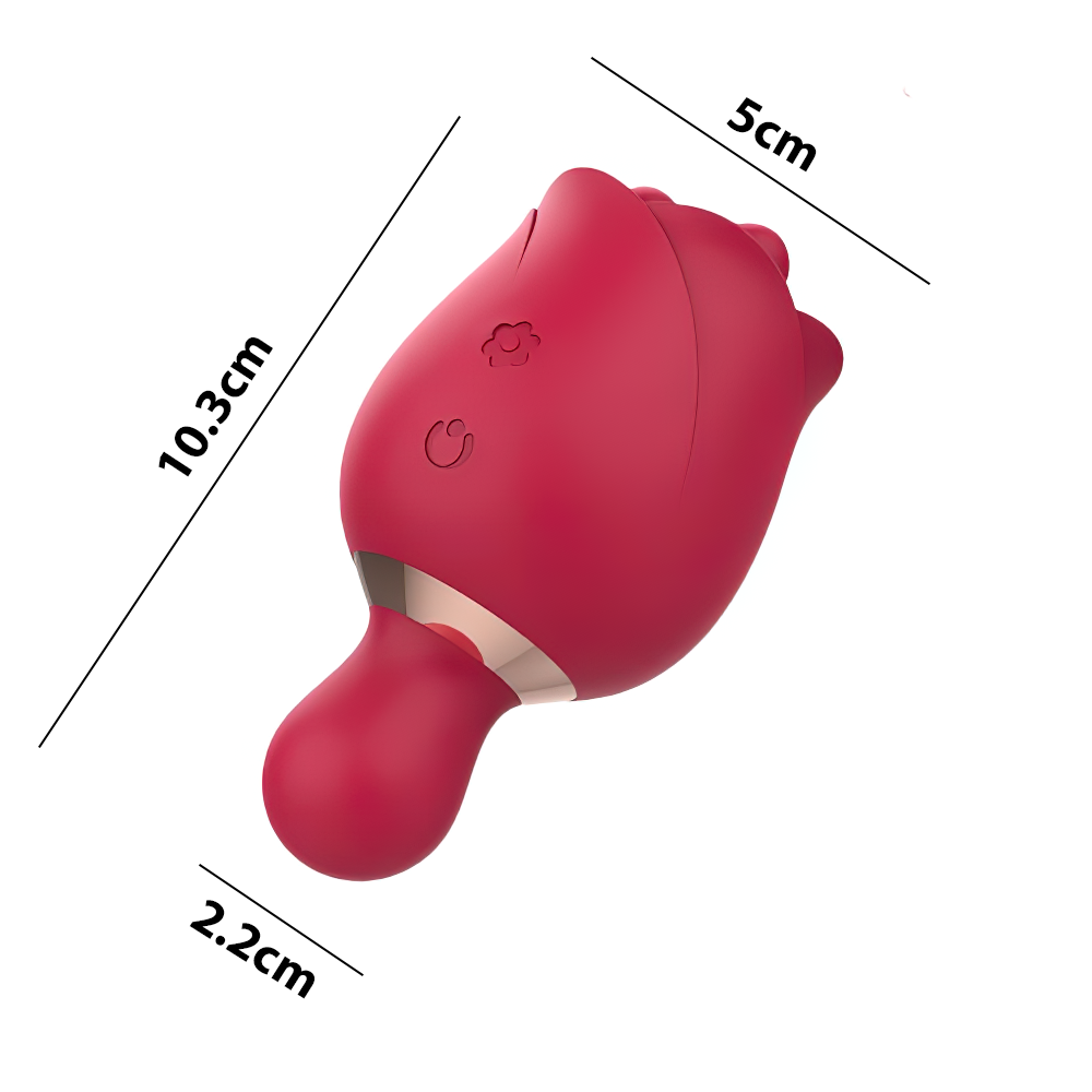 Women's Flowers Style Clitoral Vibrator / Female Silicone Massager with Rotating Heads - EVE's SECRETS