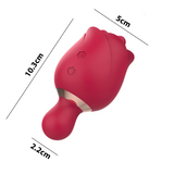 Women's Flowers Style Clitoral Vibrator / Female Silicone Massager with Rotating Heads - EVE's SECRETS
