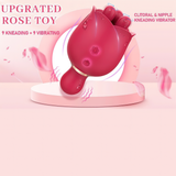Women's Flowers Style Clitoral Vibrator / Female Silicone Massager with Rotating Heads - EVE's SECRETS
