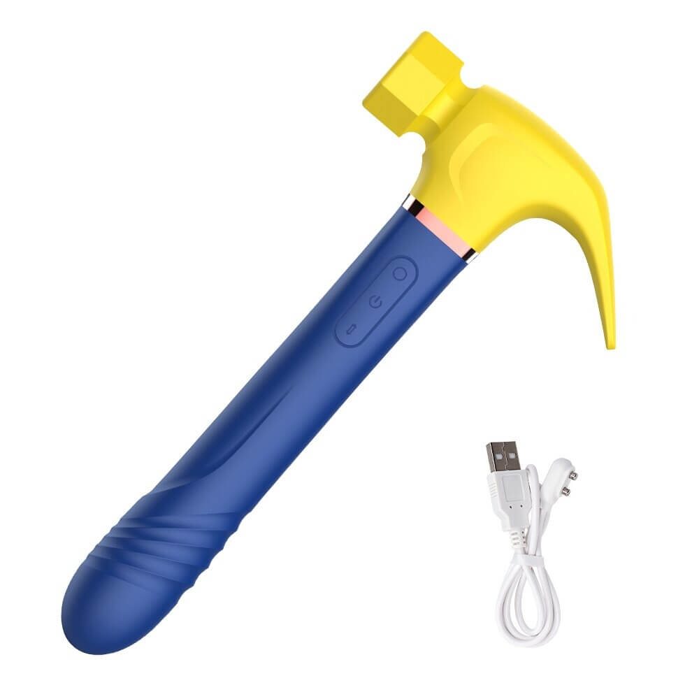 Women's Hammer Style Vibrator with Telescopic Handle / Female Clitoral Suction Masturbator - EVE's SECRETS