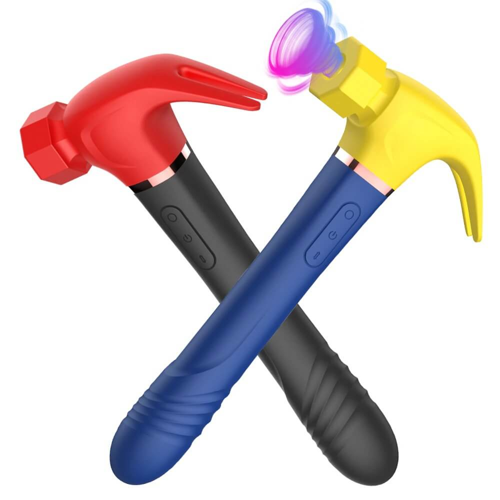 Women's Hammer Style Vibrator with Telescopic Handle / Female Clitoral Suction Masturbator - EVE's SECRETS