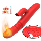 Women's Heating Dildo Vibrator / Adult Clitoris Telescopic Stimulator / Sex Toy Rabbit Vibrator - EVE's SECRETS